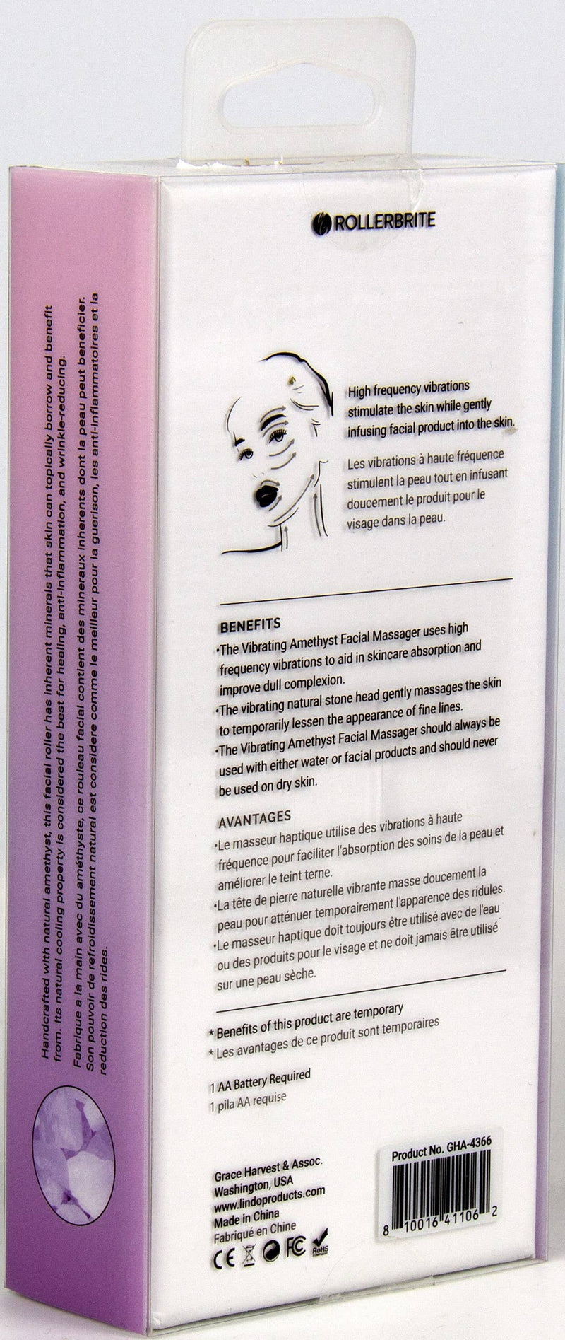 Amethyst Vibrating Facial Massager