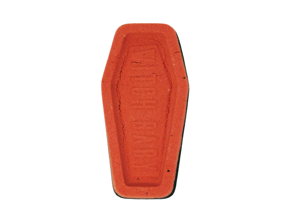 red coffin bath bomb
