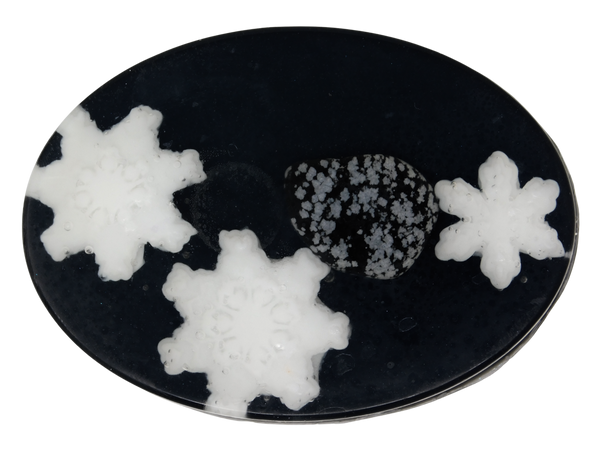 Snowflake Obsidian Soap